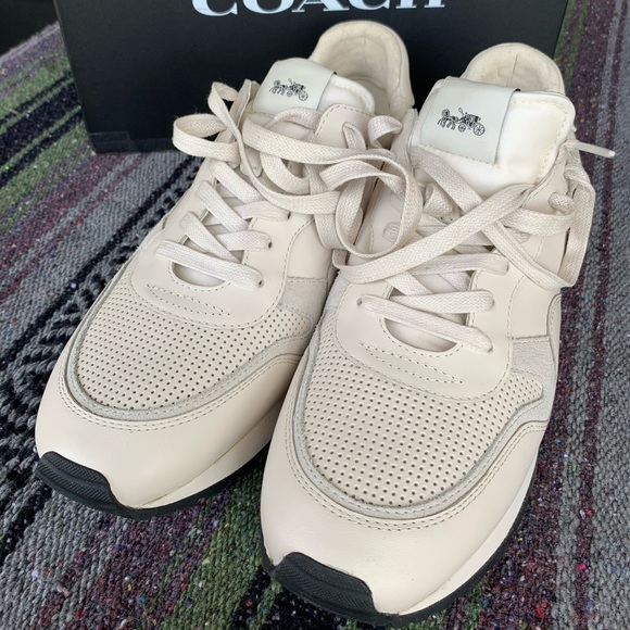 COACH Running Sneaker - C142 Runner / Chalk - Picture 2 of 5